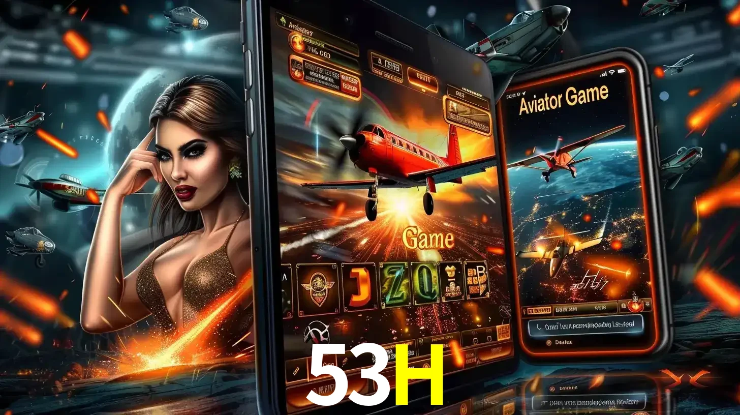 Mulher estilosa cercada por telas que exibem a jogabilidade do Aviator, capturando a intensidade e a estratégia deste popular crash game oferecido pelo 53H.